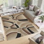 Conceptum Alfombra de 80 x 120 cm en Beige, Negro, Marrón y Crema